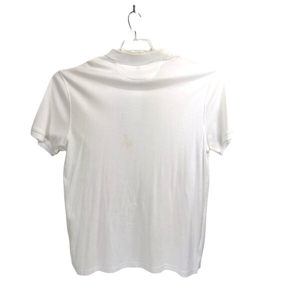 Member's Mark XL White Cotton Polo Short Sleeve Shirt 19c - Picture 2 of 7
